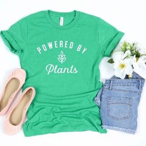 2 for $50 🎈 Powered by Plants Shirt • Made to order! 🧵